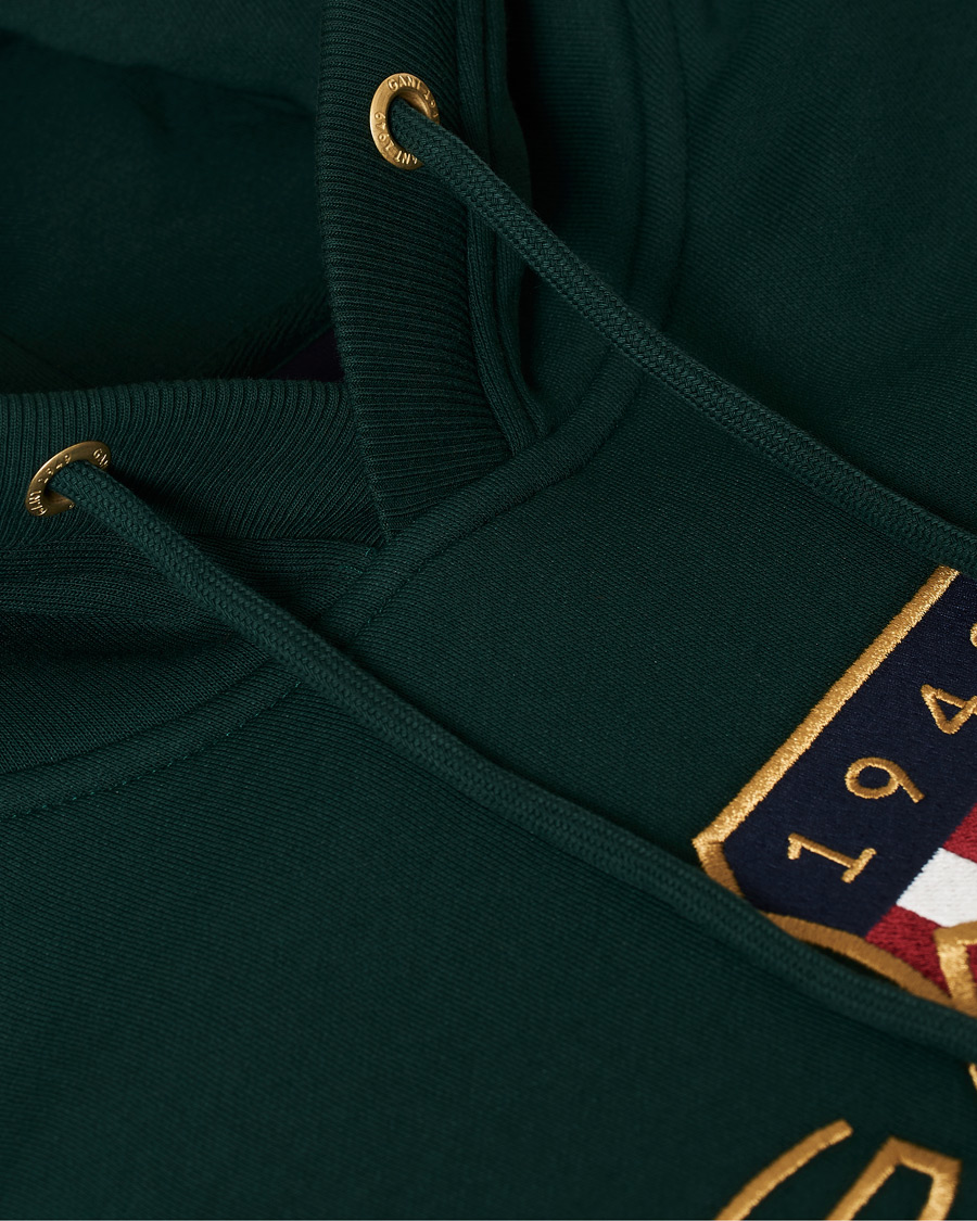 Homme | Pulls Et Tricots | GANT | Archive Shield Hoodie Tartan Green