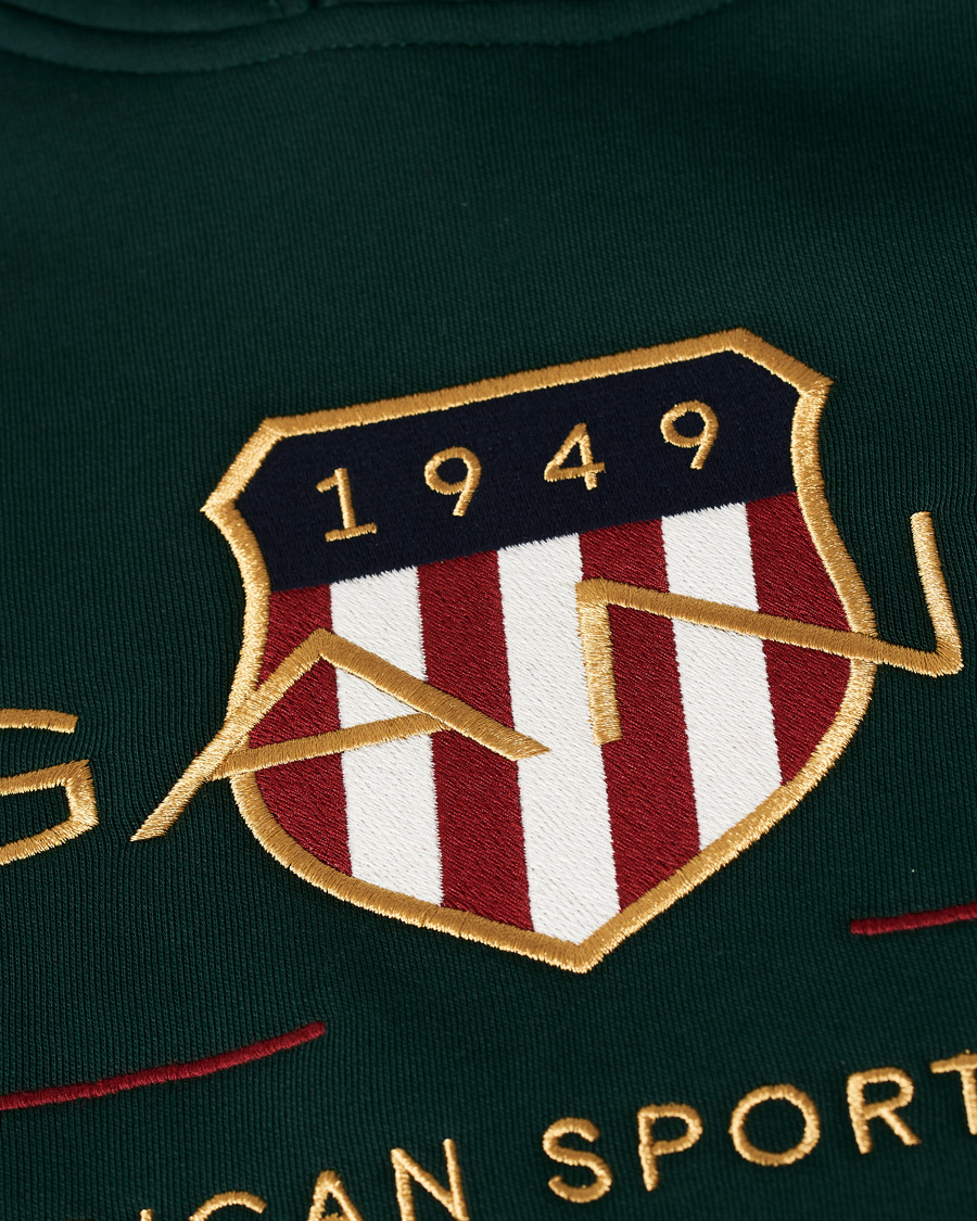 Homme | Pulls Et Tricots | GANT | Archive Shield Hoodie Tartan Green