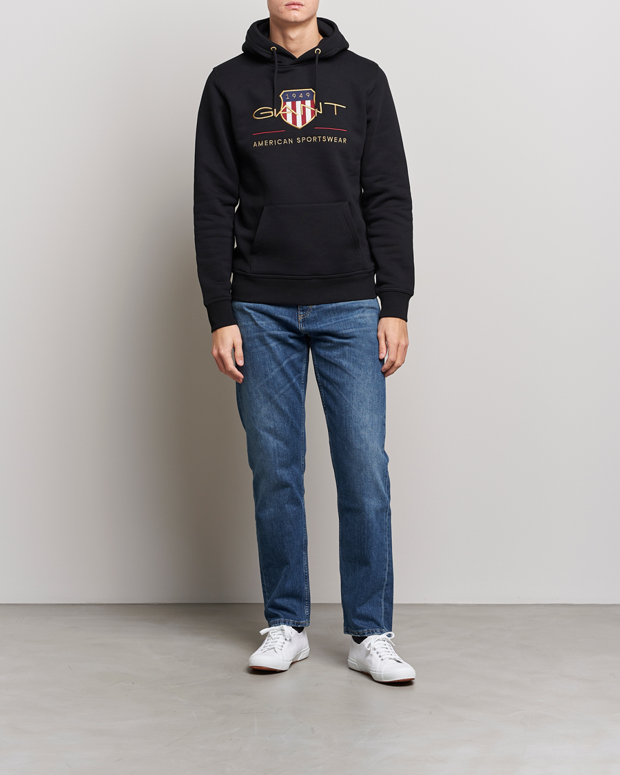 Homme | Pulls Et Tricots | GANT | Archive Shield Hoodie Black