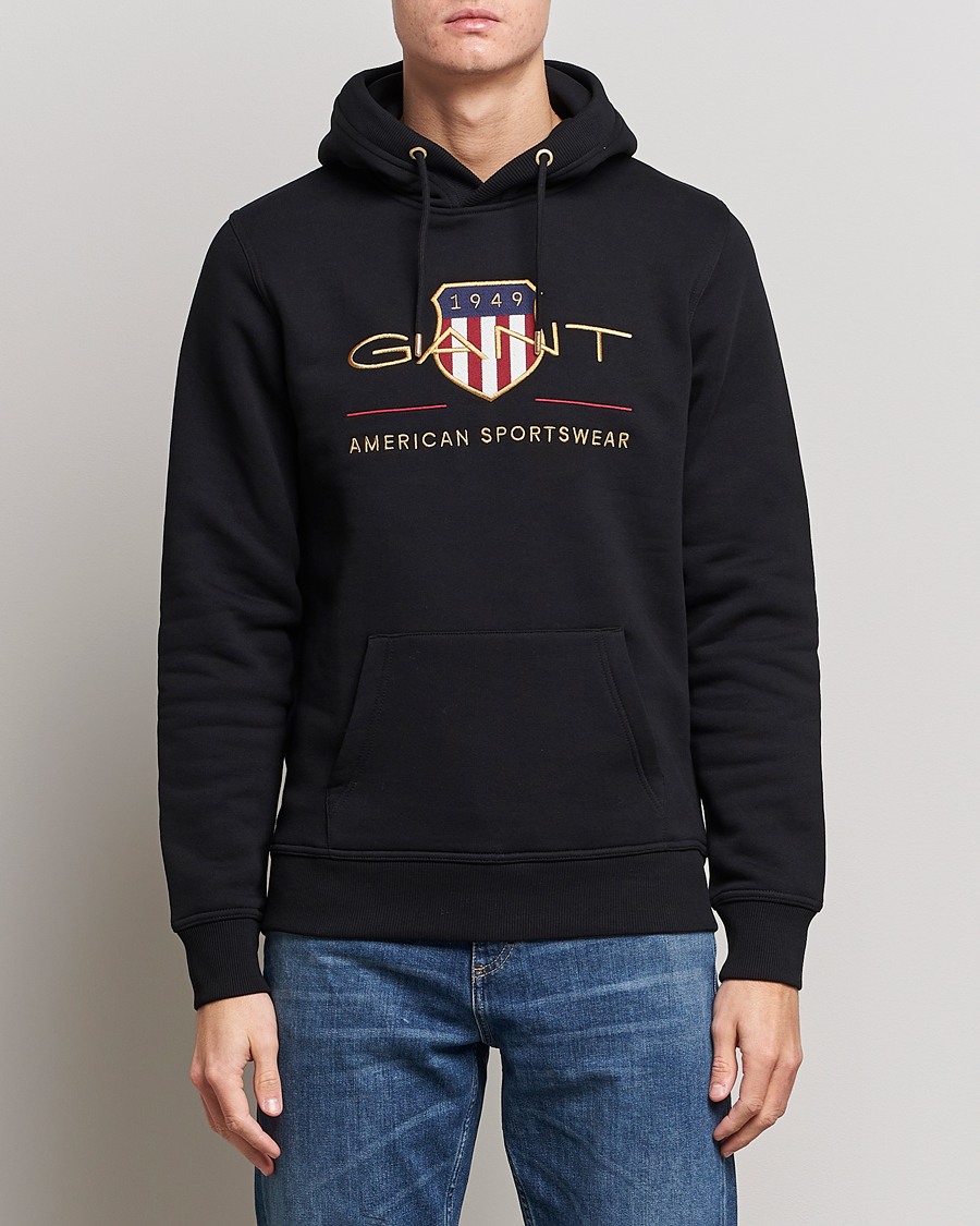 Homme | Pulls Et Tricots | GANT | Archive Shield Hoodie Black