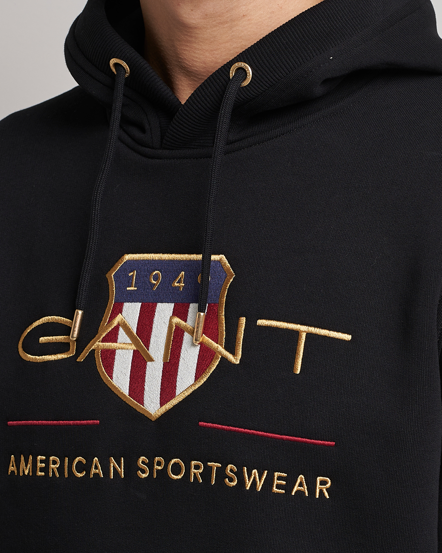 Homme | Pulls Et Tricots | GANT | Archive Shield Hoodie Black