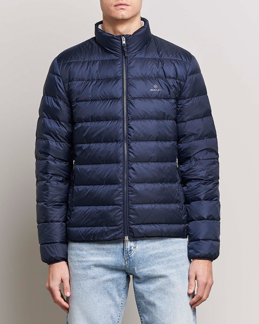 Homme | Manteaux Et Vestes | GANT | The Light Down Jacket Evening Blue