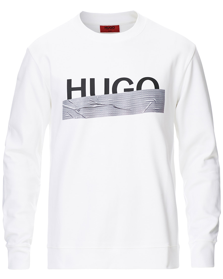 Homme | Pulls Et Tricots | HUGO | Dicago Logo Crew Neck Sweatshirt White