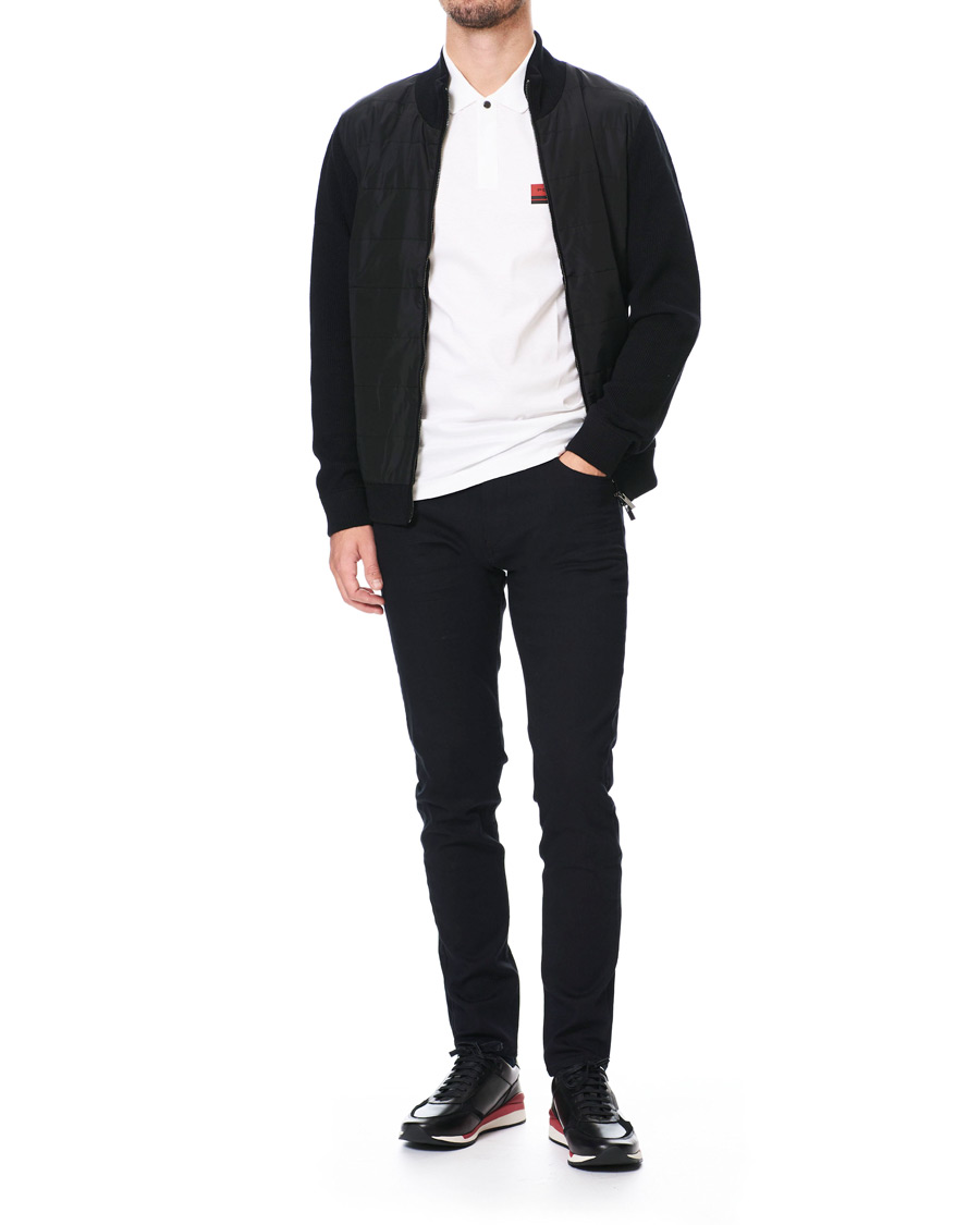 Homme | Pulls Et Tricots | BOSS BLACK | BOSS Porsche Capsule Mandor Hybrid Full Zip Black