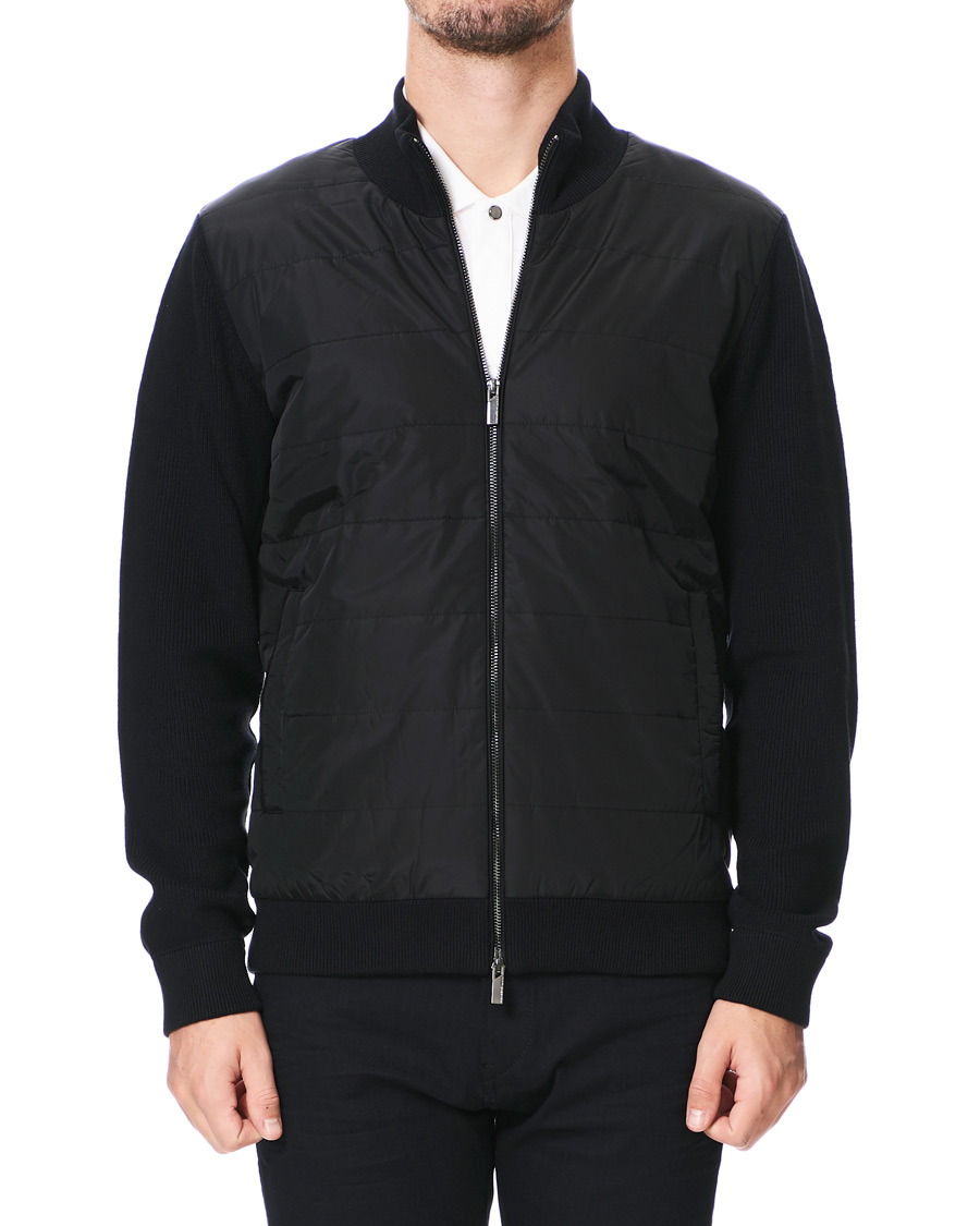 Homme | Pulls Et Tricots | BOSS BLACK | BOSS Porsche Capsule Mandor Hybrid Full Zip Black
