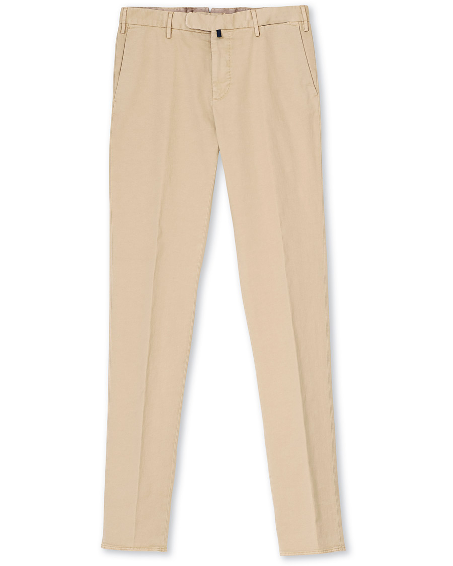 Homme | Pantalons | Incotex | Slim Fit Comfort Chino Beige