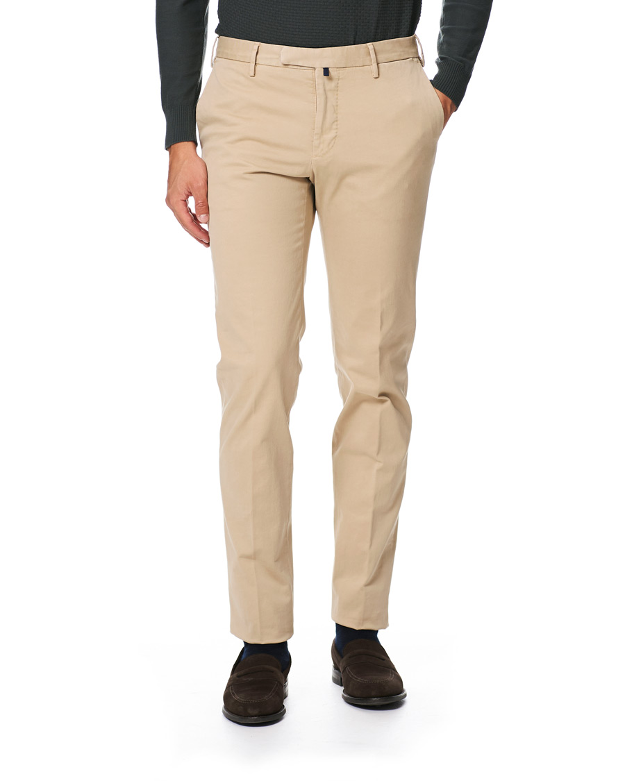 Homme | Pantalons | Incotex | Slim Fit Comfort Chino Beige