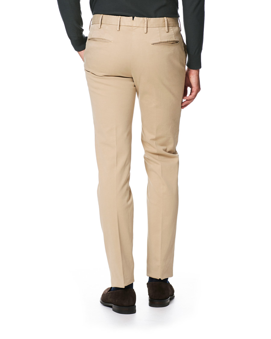 Homme | Pantalons | Incotex | Slim Fit Comfort Chino Beige