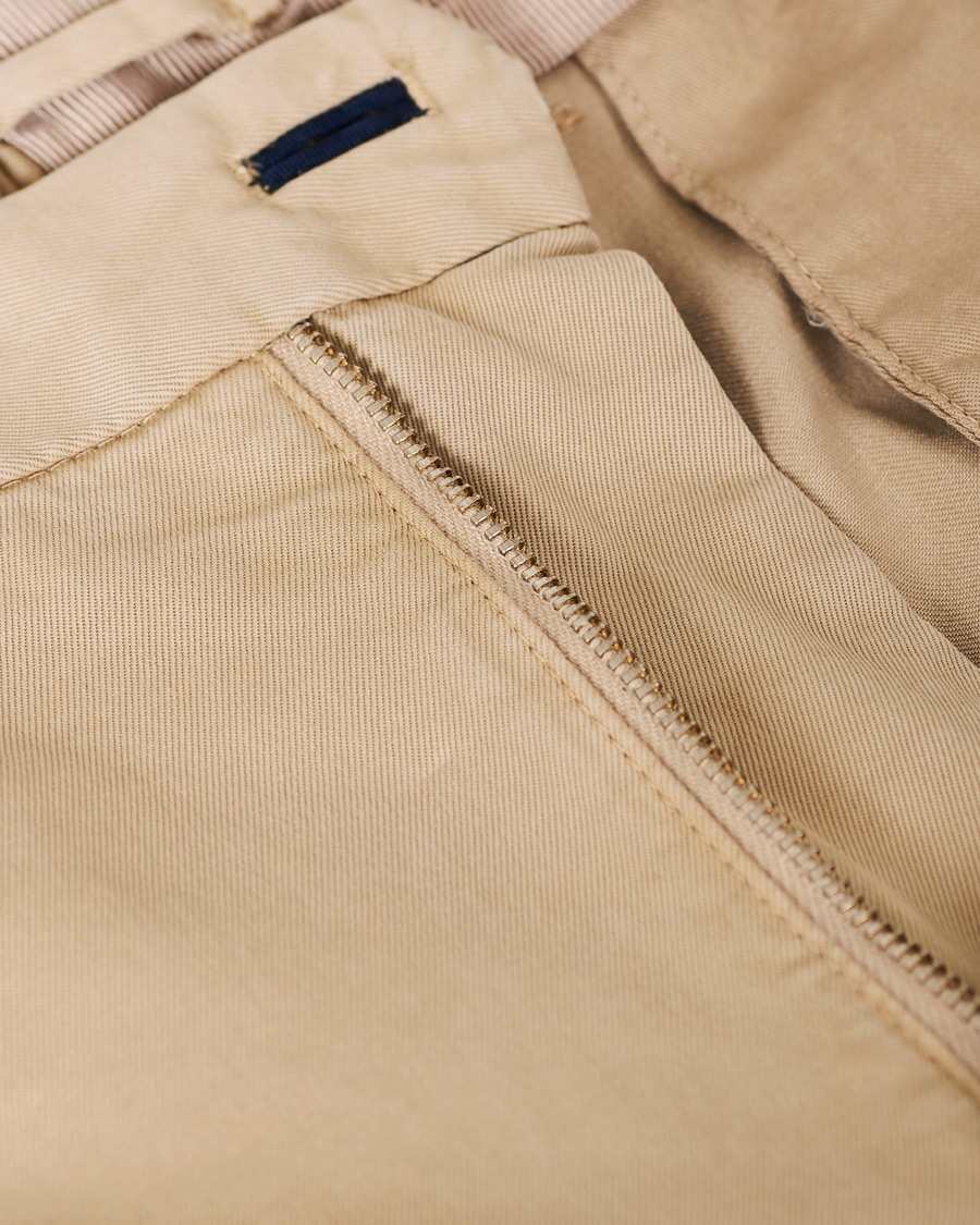 Homme | Pantalons | Incotex | Slim Fit Comfort Chino Beige