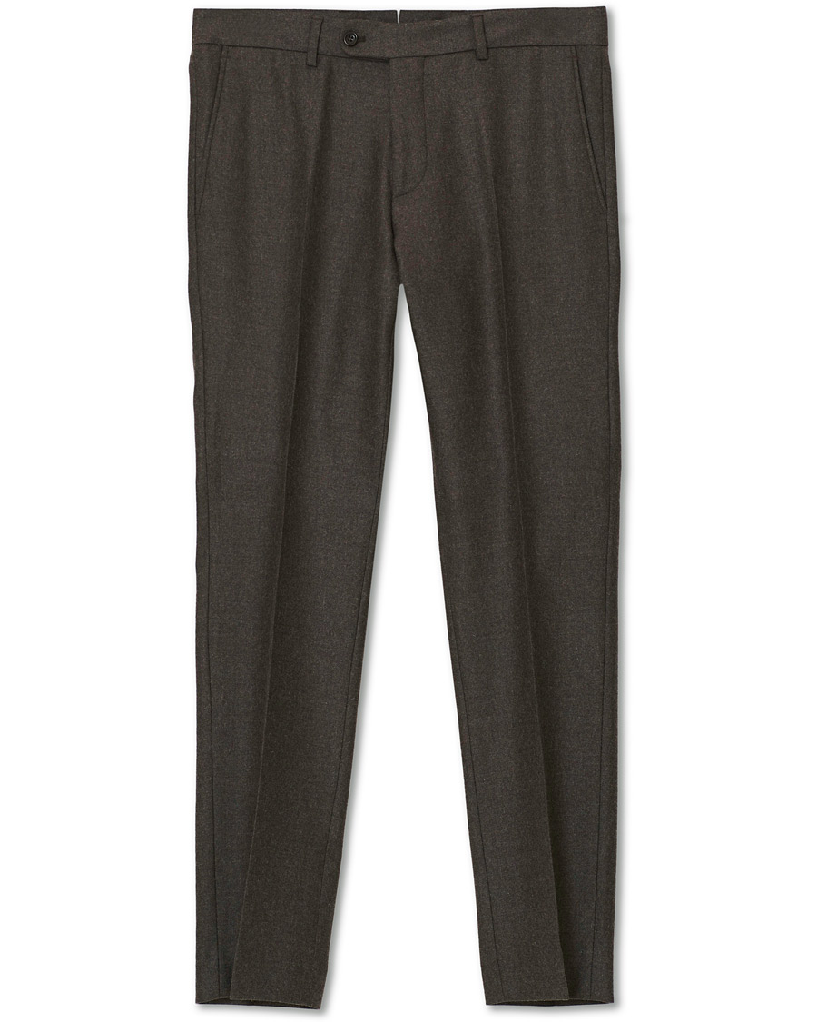 Homme | Pantalons | Morris | Rodney Flannel Trousers Brown