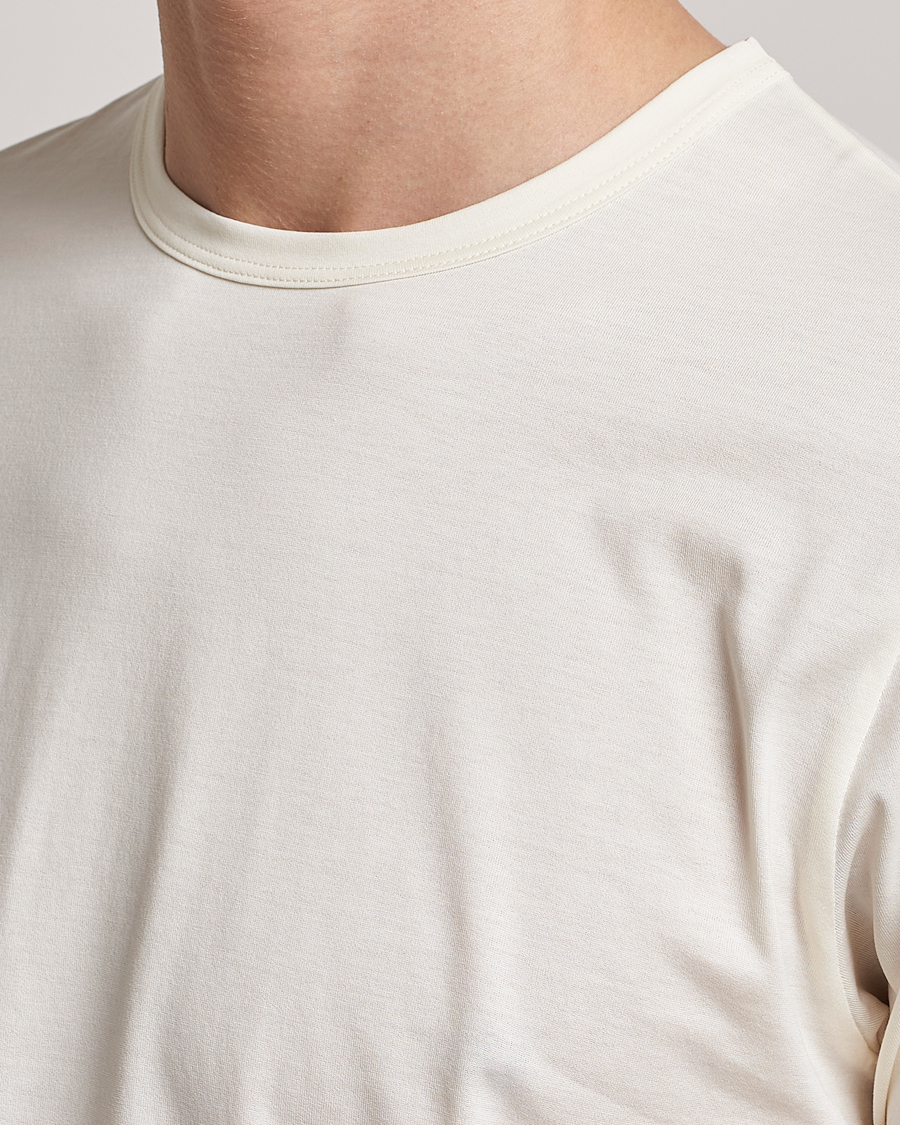 Homme | T-shirts | Sunspel | Crew Neck Cotton Tee Archive White