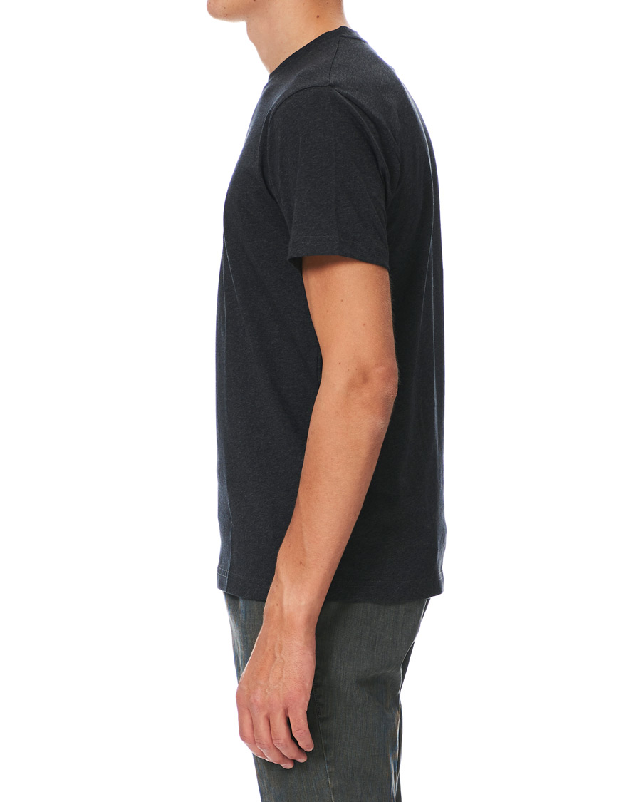 Homme | T-shirts | Sunspel | Riviera Organic Tee Charcoal Melange