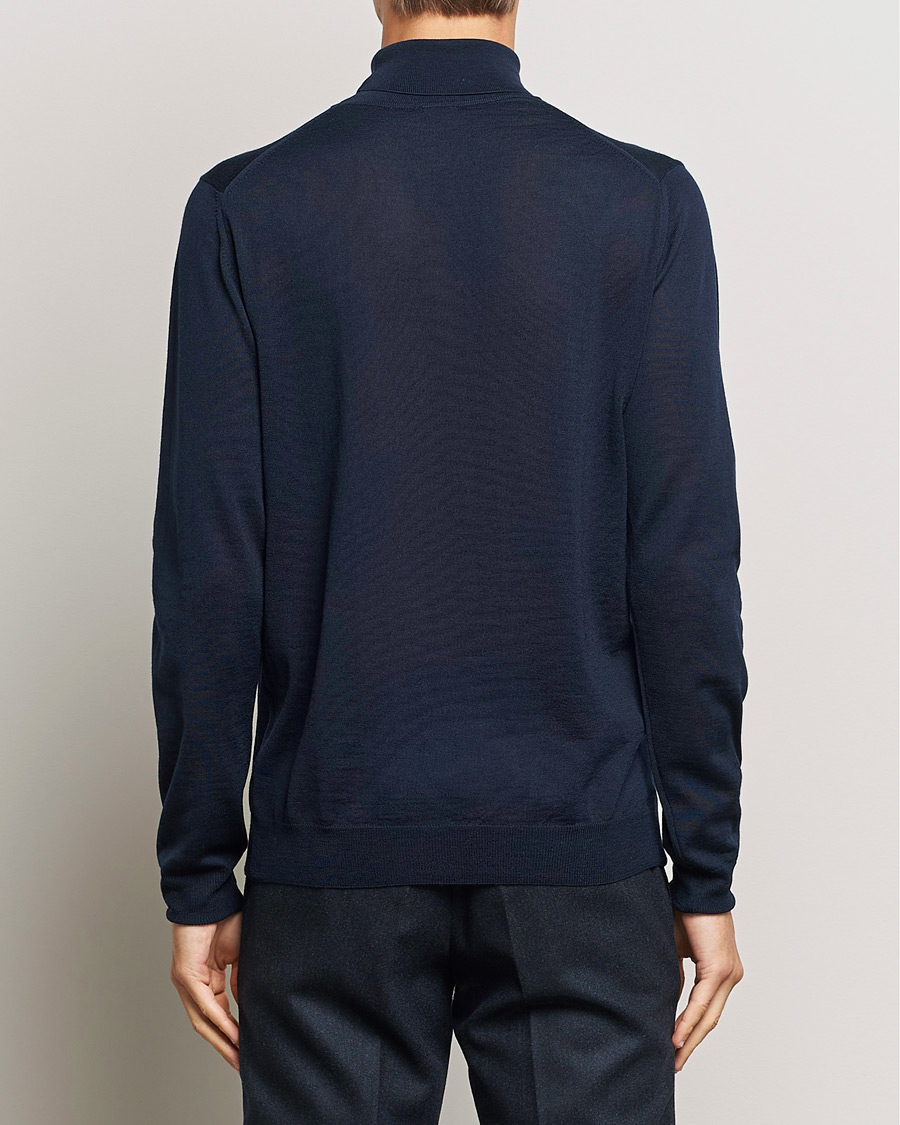 Homme | Pulls Et Tricots | Stenströms | Fine Merino Rollneck Navy