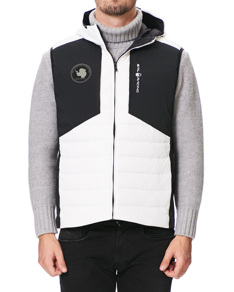 Homme | Manteaux Et Vestes | Sail Racing | Antartica Hybrid Hooded Vest White