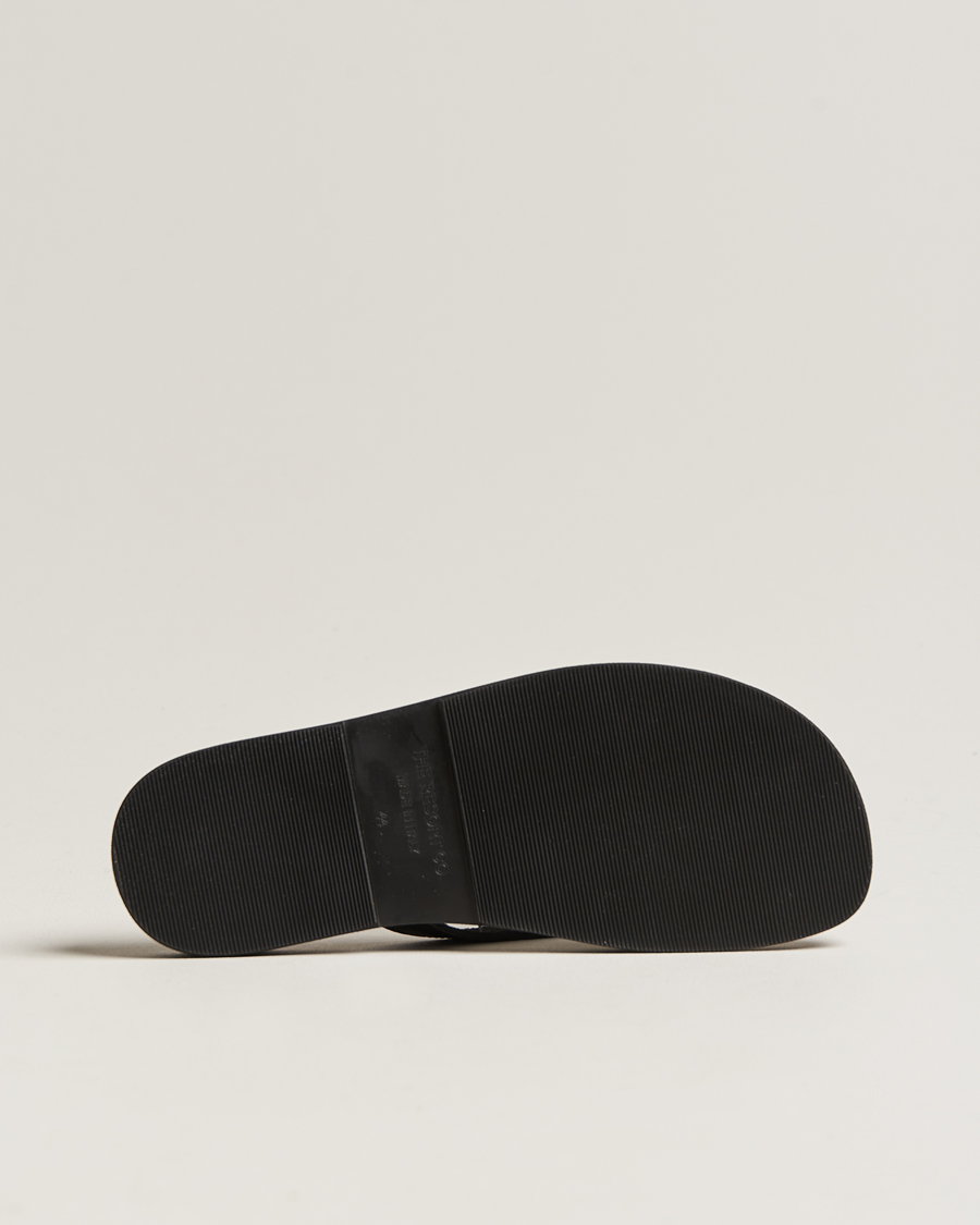 Homme | The Resort Co Saffiano Leather Flip-Flop Black | The Resort Co | Saffiano Leather Flip-Flop Black