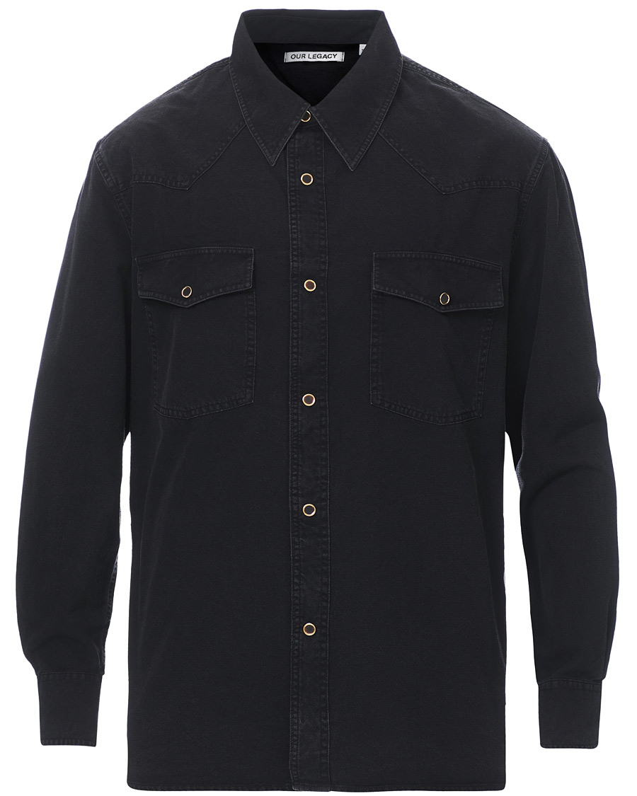 Homme | Chemises | Our Legacy | Denim Western Shirt Black