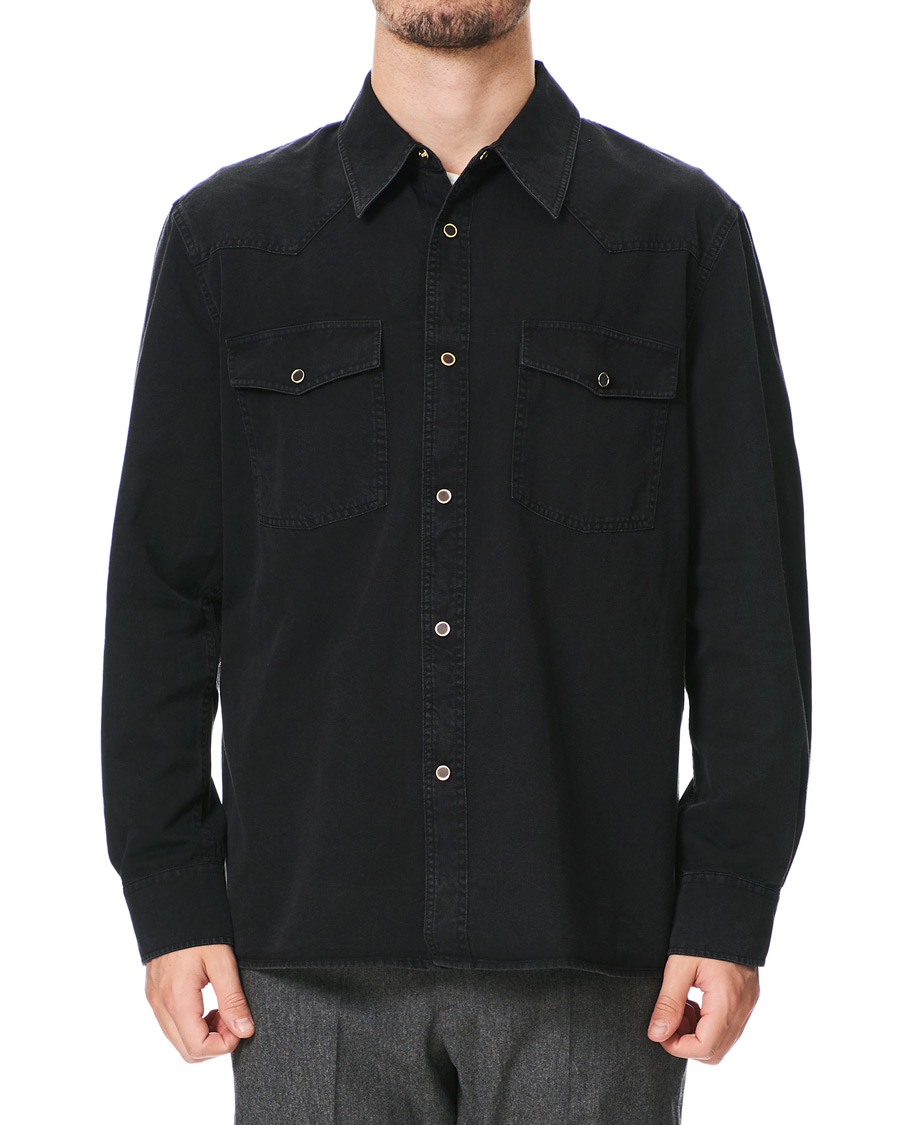 Homme | Chemises | Our Legacy | Denim Western Shirt Black