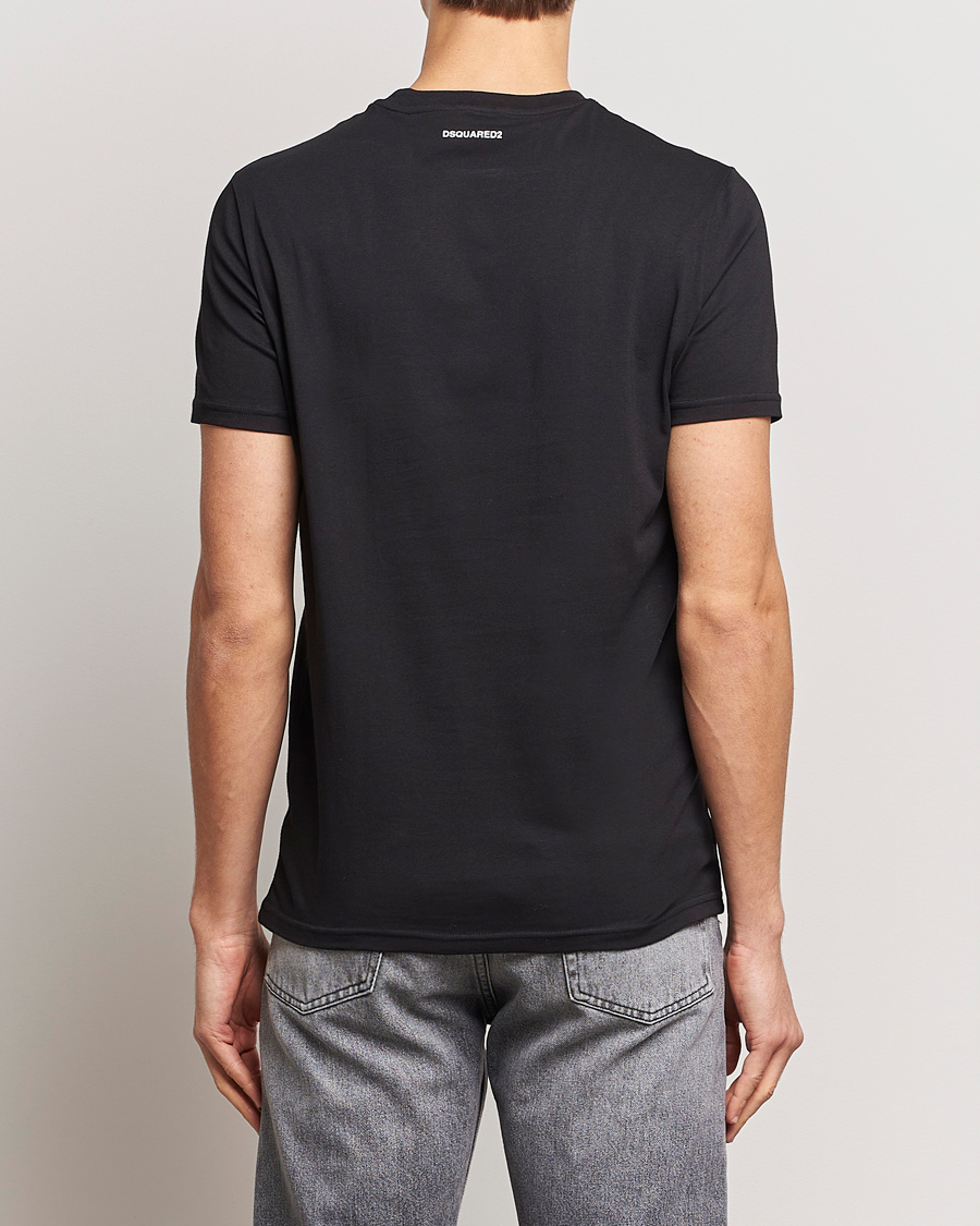 Homme | T-shirts | Dsquared2 | 2-Pack Cotton Stretch Crew Neck Tee Black