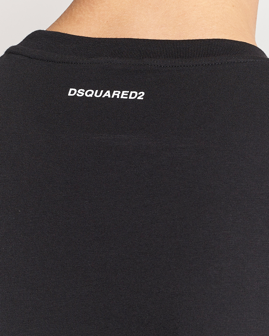 Homme | T-shirts | Dsquared2 | 2-Pack Cotton Stretch Crew Neck Tee Black