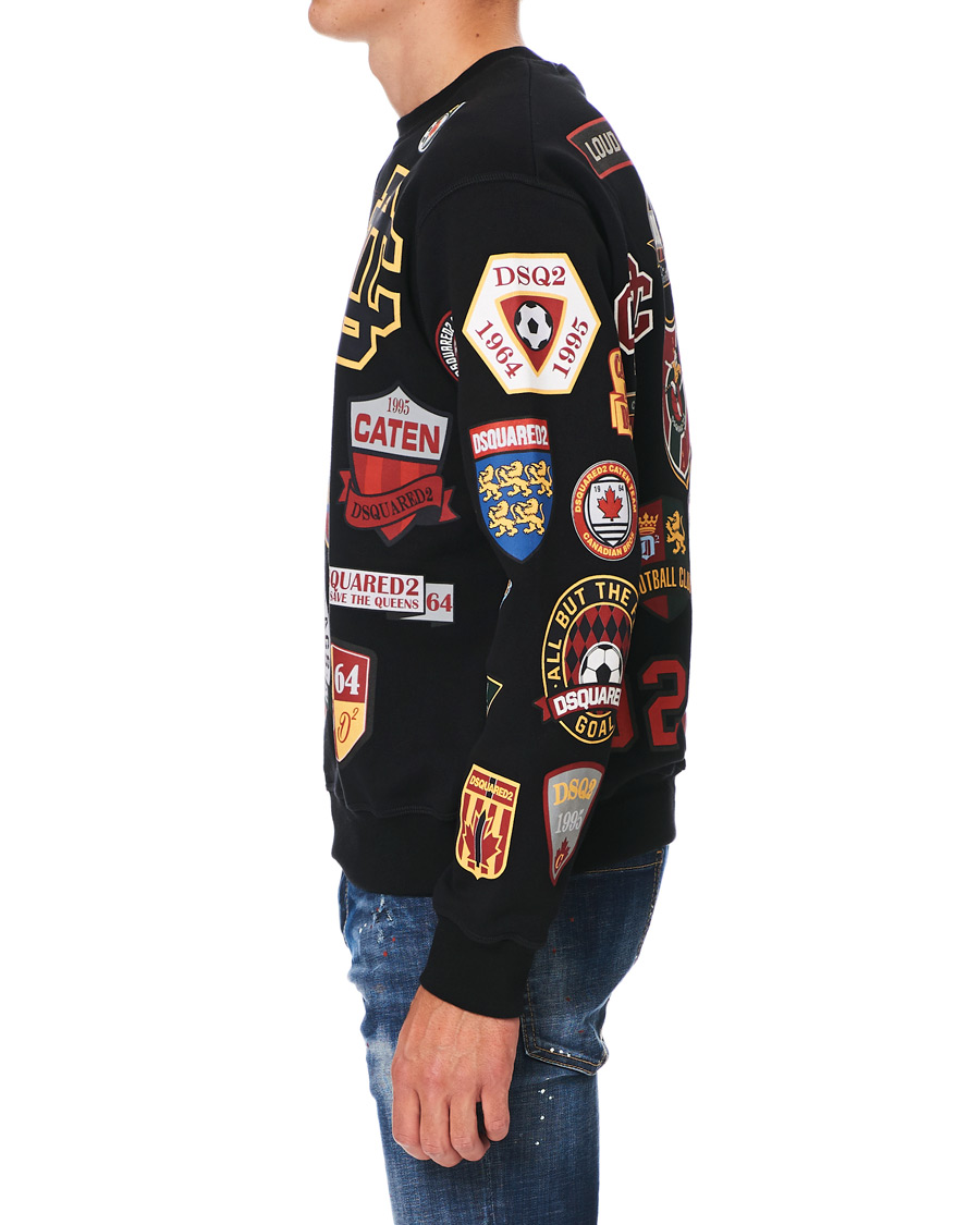 Homme | Pulls Et Tricots | Dsquared2 | Cool Fit Patch Work Sweatshirt Black