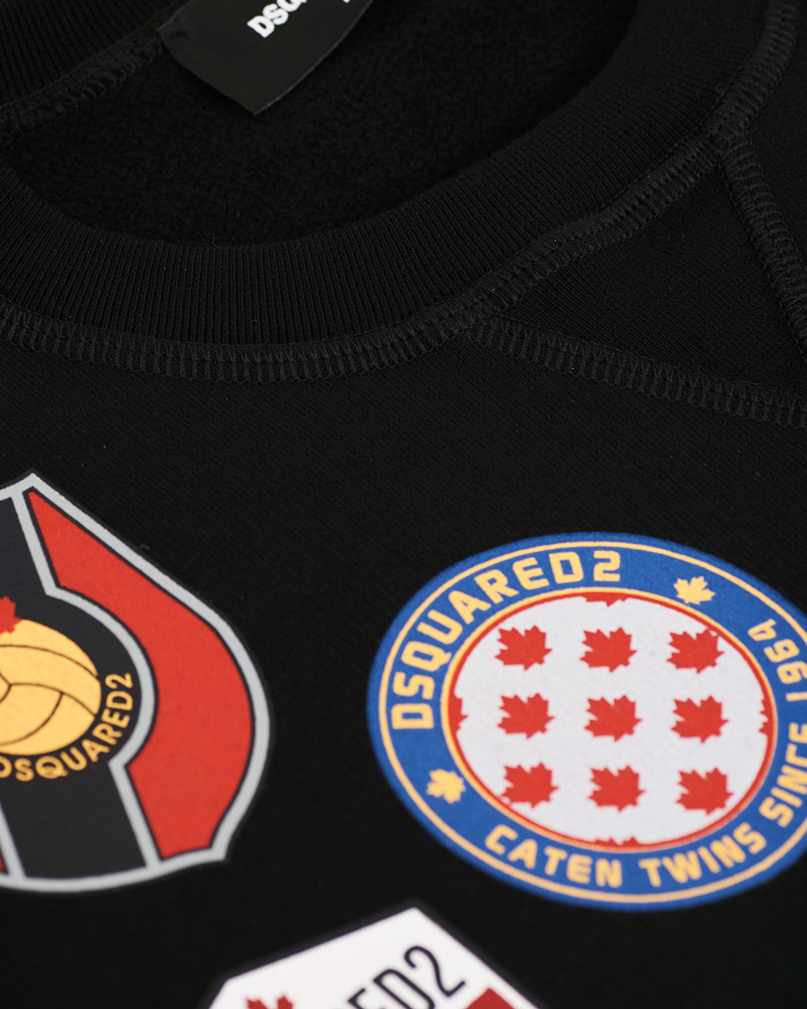Homme | Pulls Et Tricots | Dsquared2 | Cool Fit Patch Work Sweatshirt Black