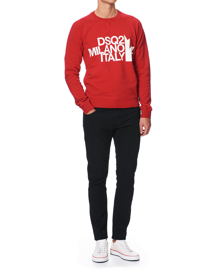 Homme | Pulls Et Tricots | Dsquared2 | Classic Raglan Fit Sweatshirt Red