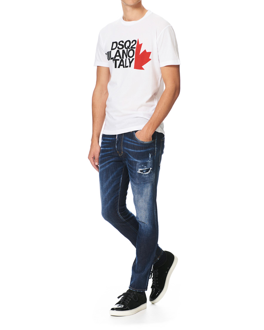 Homme | T-shirts | Dsquared2 | Cool Fit Logo Crew Neck Tee White