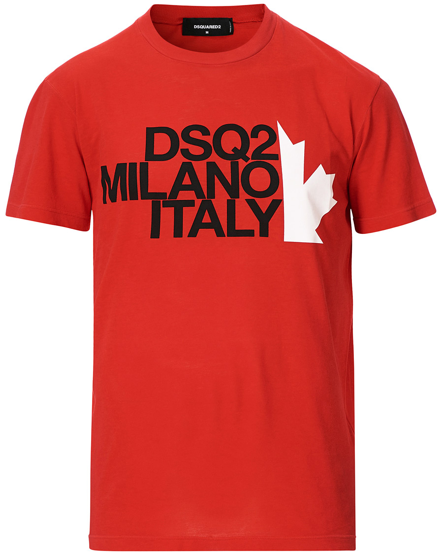 Homme | T-shirts | Dsquared2 | Cool Fit Logo Crew Neck Tee Red