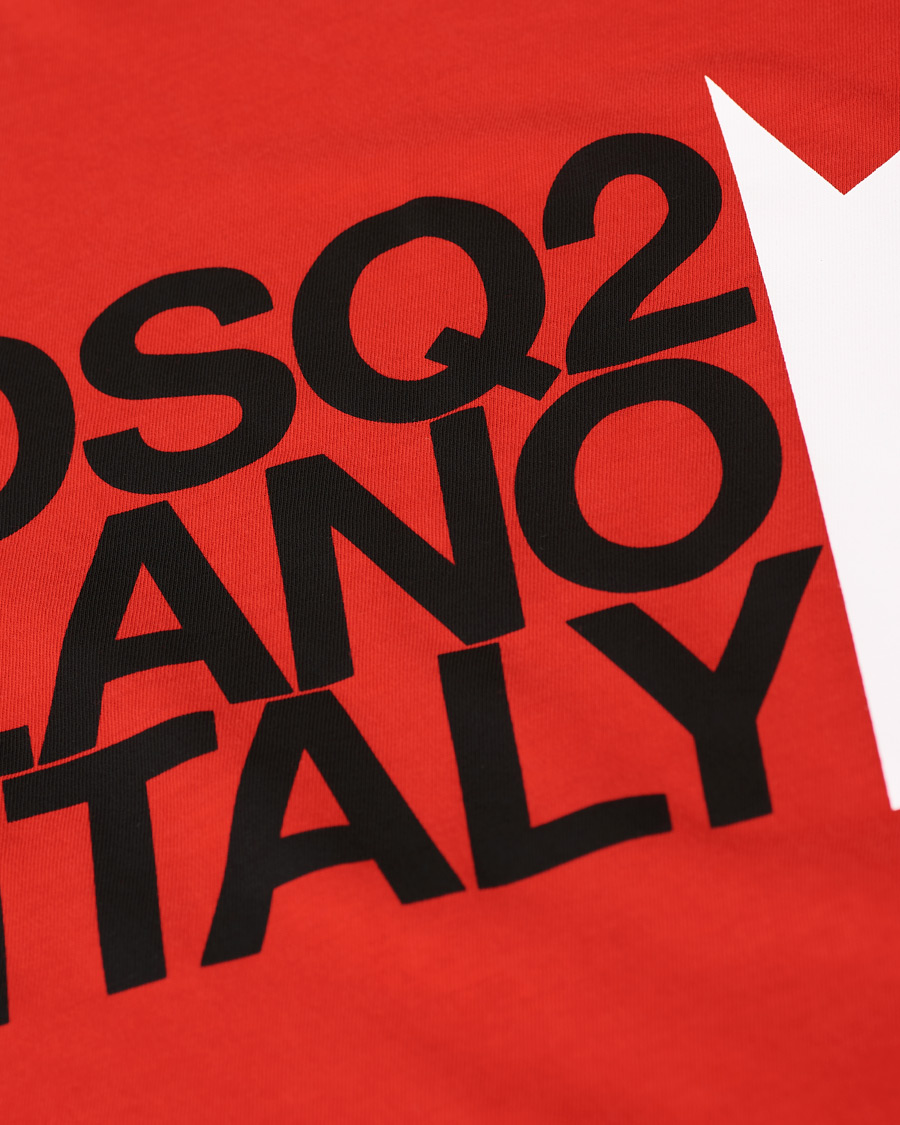 Homme | T-shirts | Dsquared2 | Cool Fit Logo Crew Neck Tee Red
