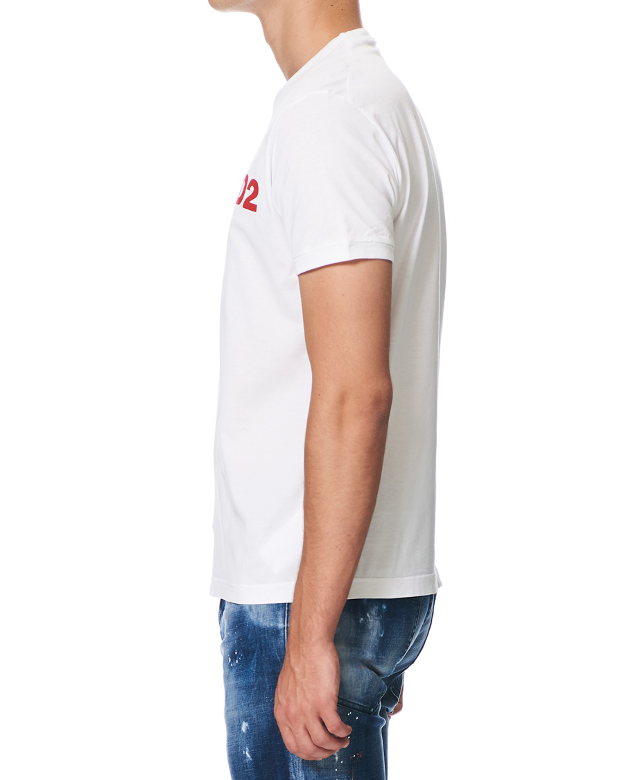 Homme | T-shirts | Dsquared2 | Slouch Fit Logo Crew Neck Tee White