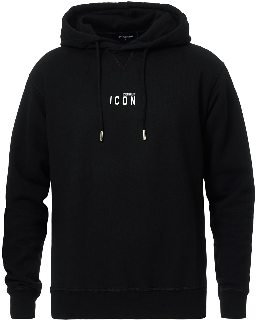 Homme | Pulls Et Tricots | Dsquared2 | Cool Fit Icon Small Logo Hoodie Black