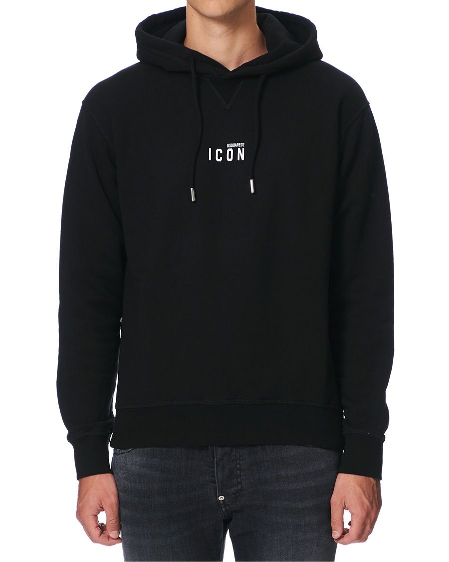 Homme | Pulls Et Tricots | Dsquared2 | Cool Fit Icon Small Logo Hoodie Black