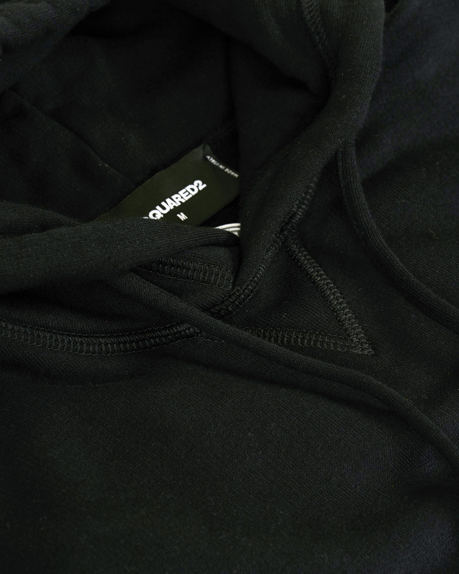 Homme | Pulls Et Tricots | Dsquared2 | Cool Fit Icon Small Logo Hoodie Black