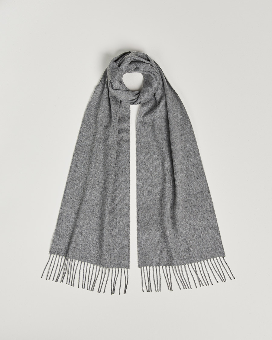 Homme | Johnstons of Elgin Cashmere Scarf Granite | Johnstons of Elgin | Cashmere Scarf Granite