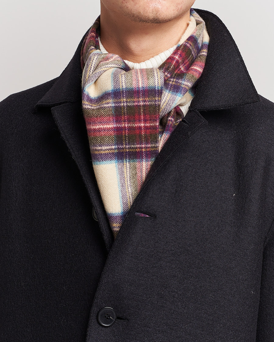 Homme | Johnstons of Elgin Cashmere Scarf Multi | Johnstons of Elgin | Cashmere Scarf Multi