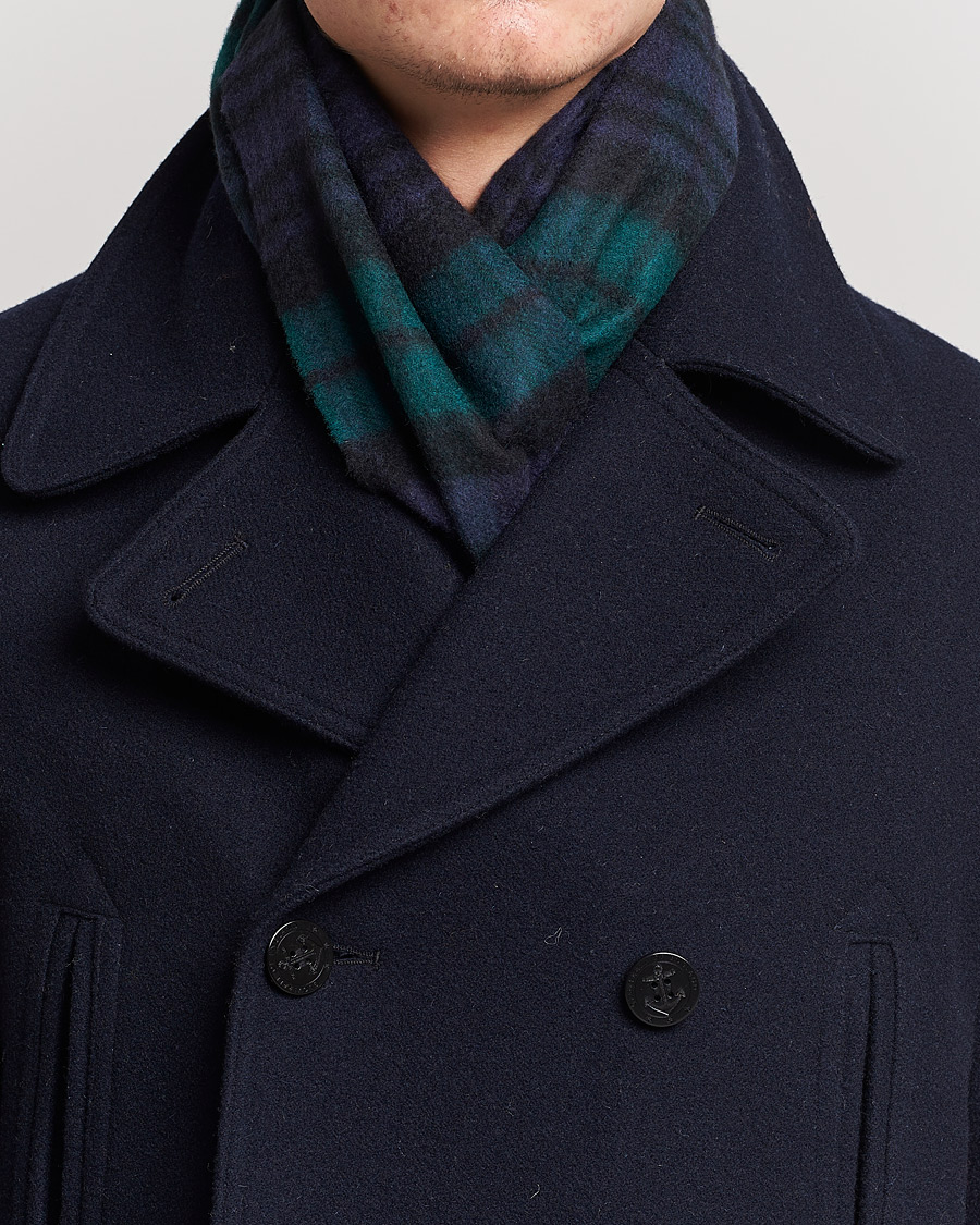 Homme | Johnstons of Elgin Cashmere Scarf Black Watch | Johnstons of Elgin | Cashmere Scarf Black Watch