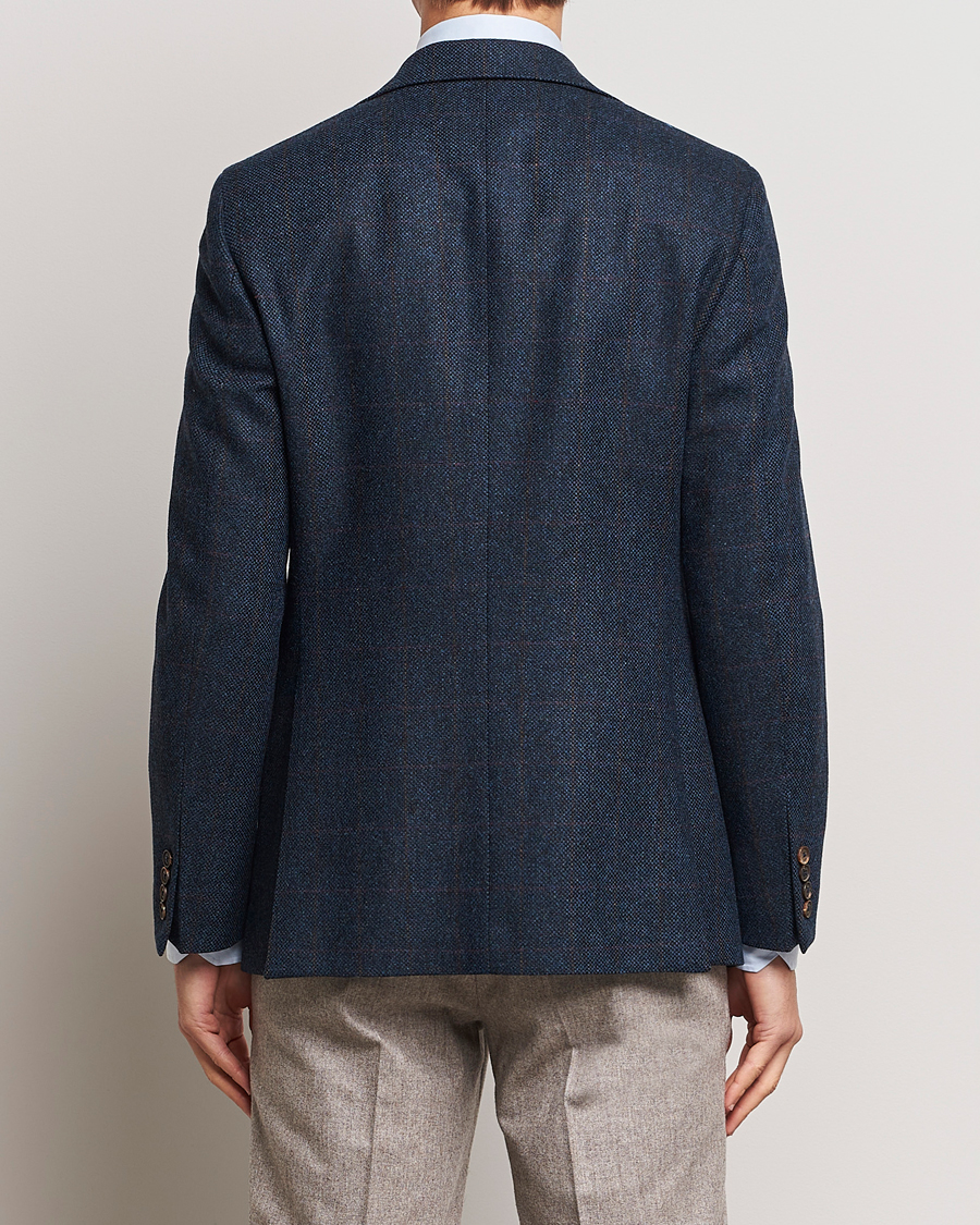 Homme | Blazers | Walker Slater | Edward Lambswool Windowpane Blazer Navy