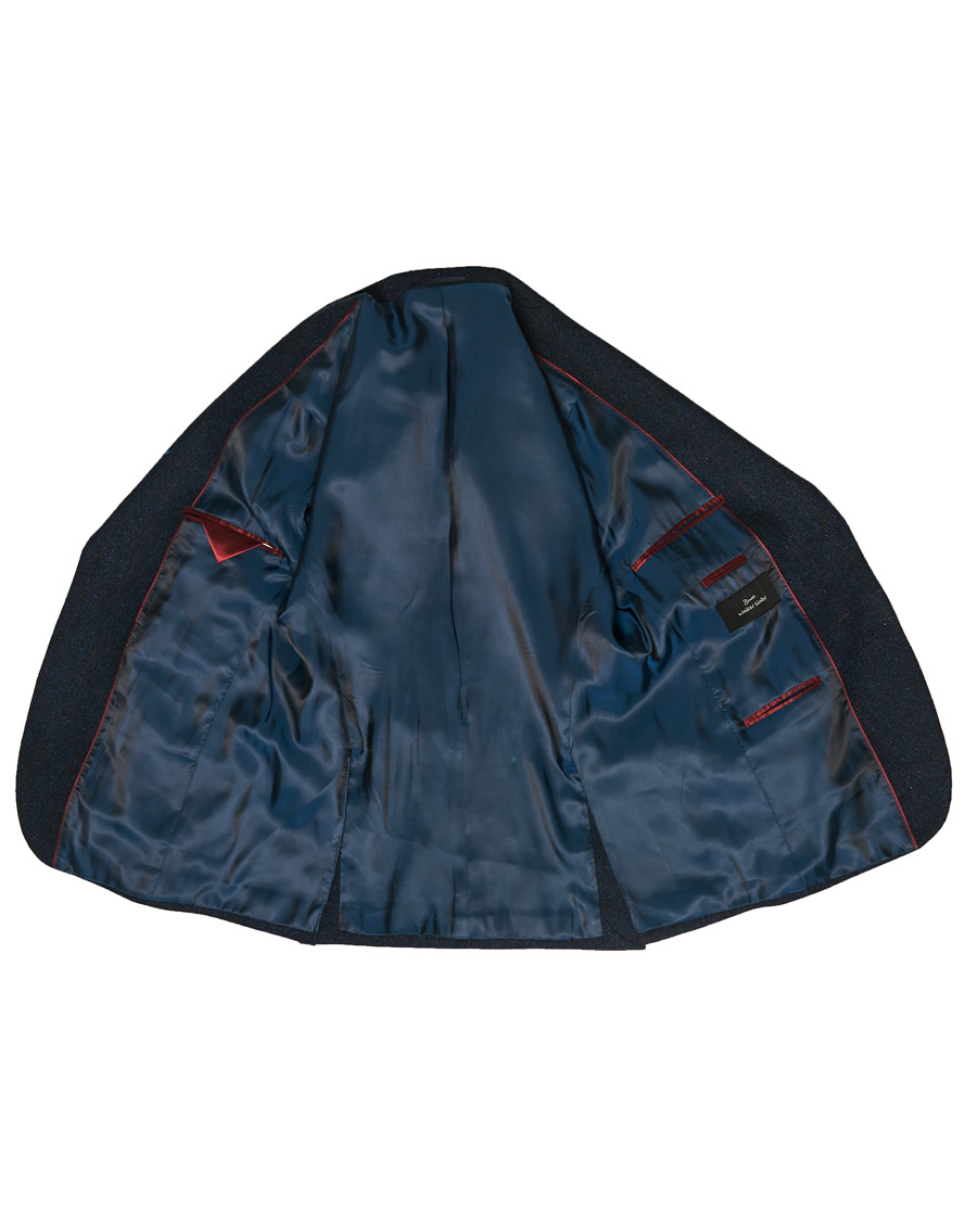 Homme | Blazers | Walker Slater | Edward Lambswool Windowpane Blazer Navy