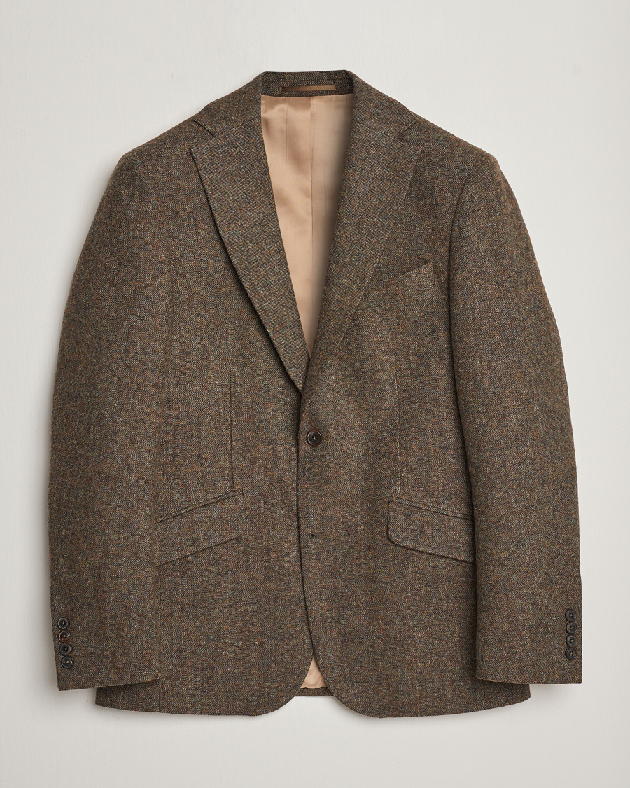 Homme | Blazers | Walker Slater | Edward Wool Donegal Blazer Moss Green
