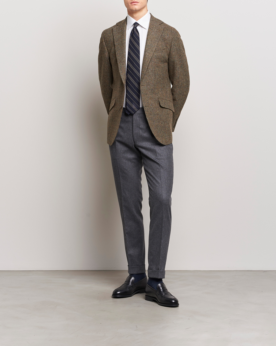 Homme | Blazers | Walker Slater | Edward Wool Donegal Blazer Moss Green