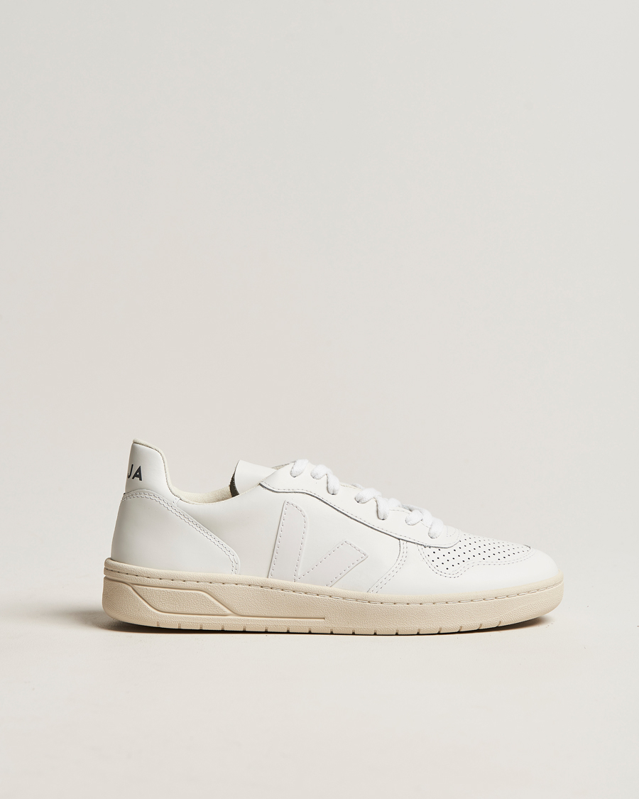 Homme | Veja V-10 Leather Sneaker Extra White | Veja | V-10 Leather Sneaker Extra White