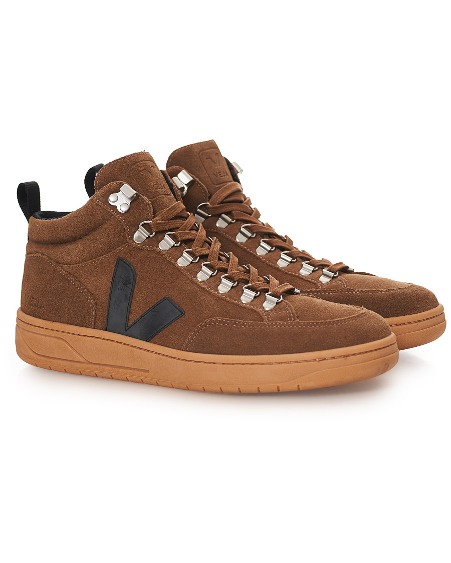 Homme | Veja Roraima High Sneaker Brown Black | Veja | Roraima High Sneaker Brown Black