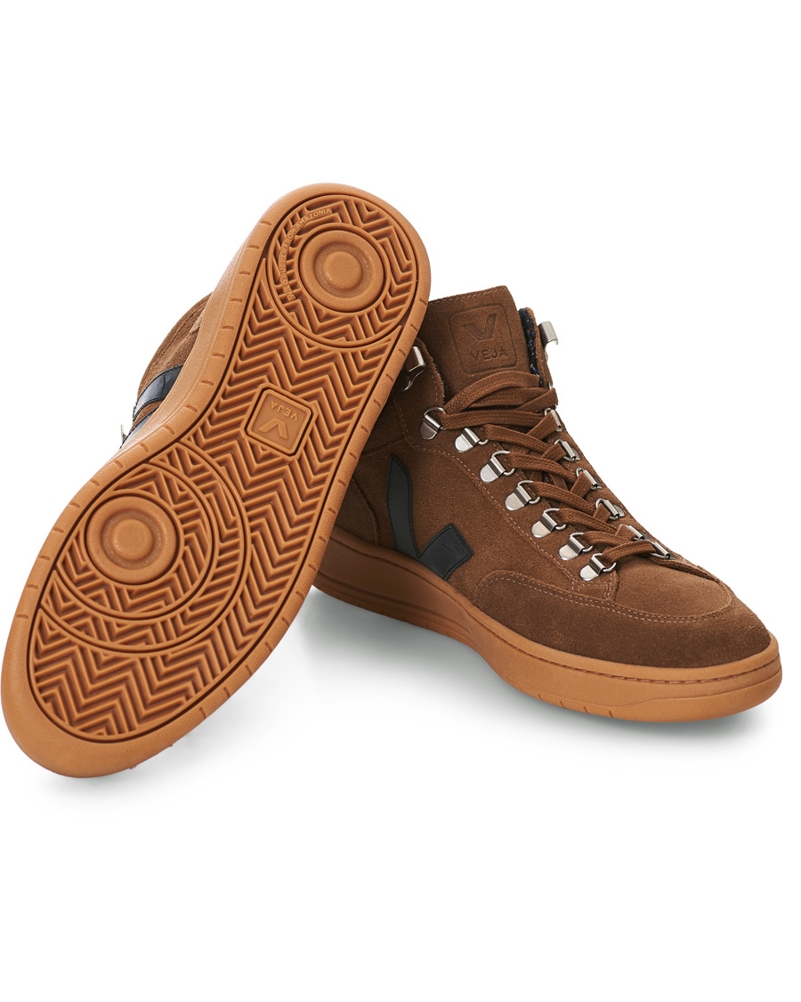 Homme | Veja Roraima High Sneaker Brown Black | Veja | Roraima High Sneaker Brown Black