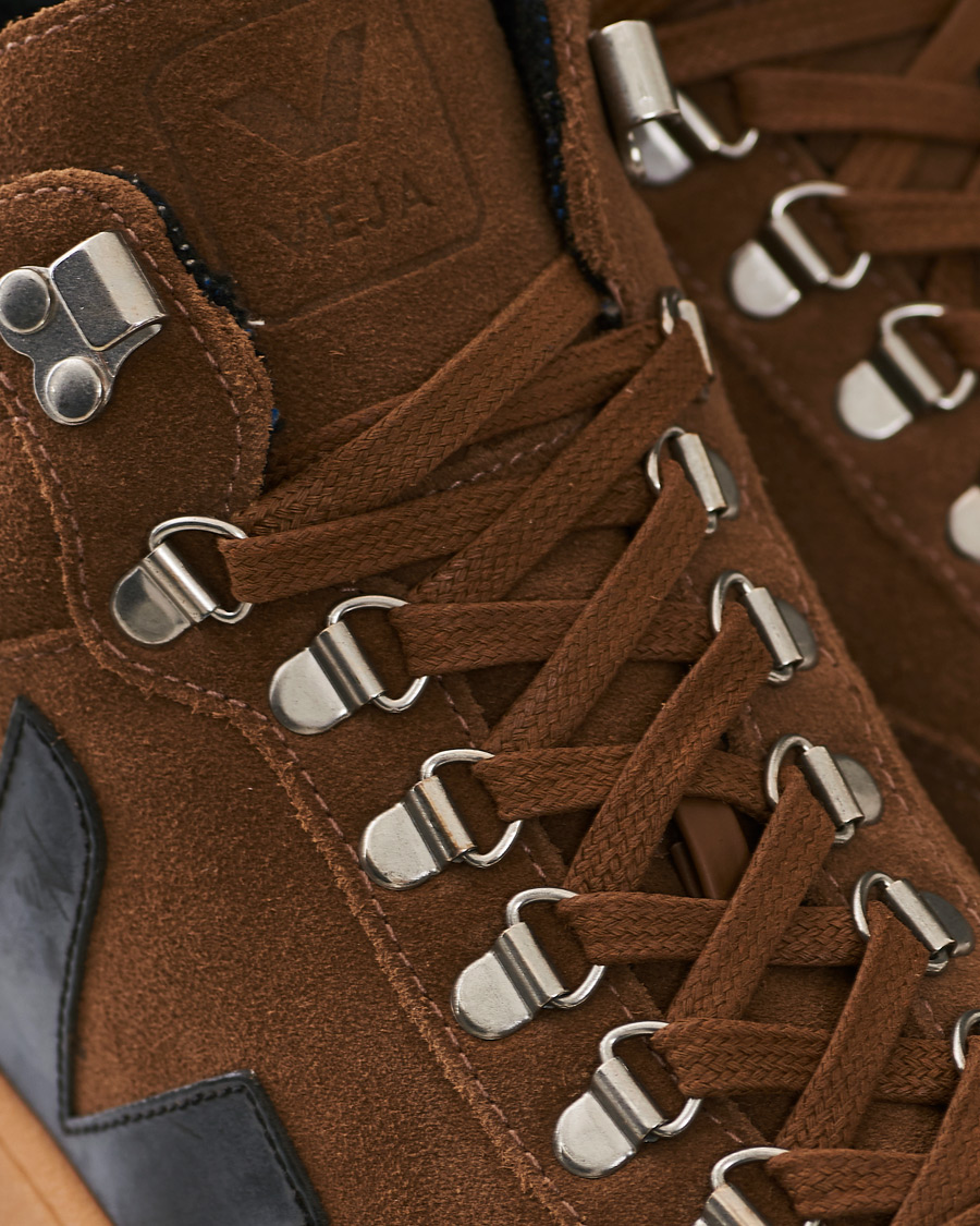 Homme | Veja Roraima High Sneaker Brown Black | Veja | Roraima High Sneaker Brown Black