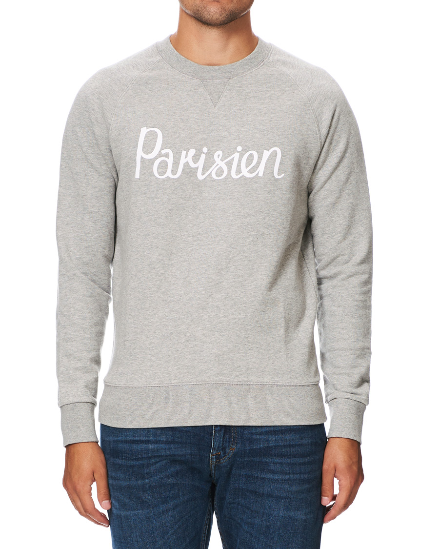 Homme | Pulls Et Tricots | Maison Kitsuné | Parisien Sweatshirt Grey Melange