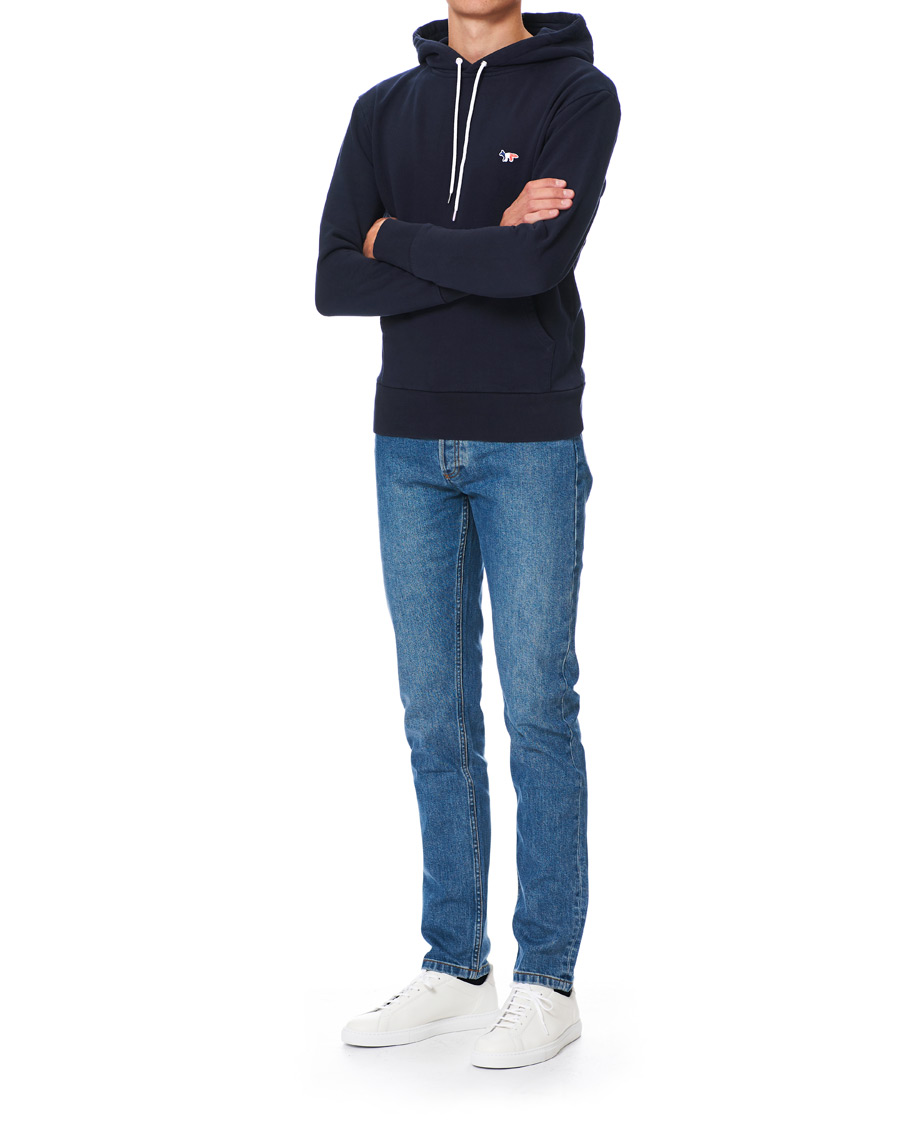 Homme | Pulls Et Tricots | Maison Kitsuné | Tricolor Fox Hoodie Navy