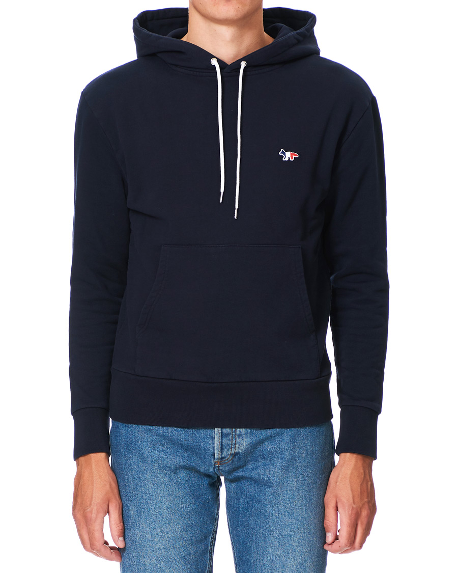Homme | Pulls Et Tricots | Maison Kitsuné | Tricolor Fox Hoodie Navy