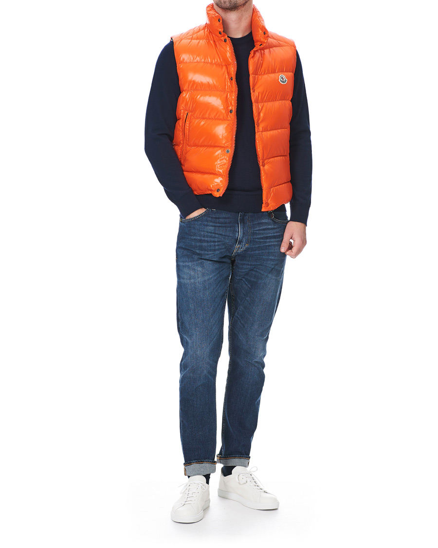 Homme | Manteaux Et Vestes | Moncler | Tib Down Gilet Orange