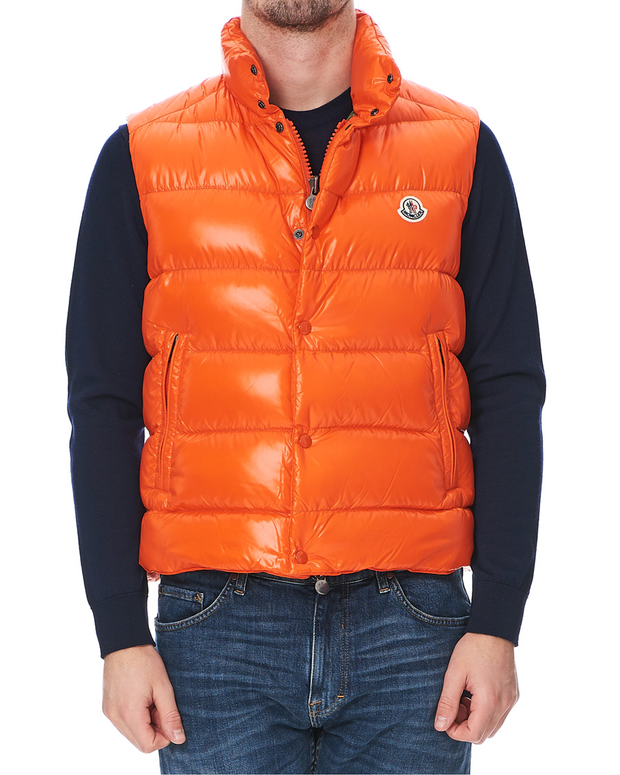 Homme | Manteaux Et Vestes | Moncler | Tib Down Gilet Orange