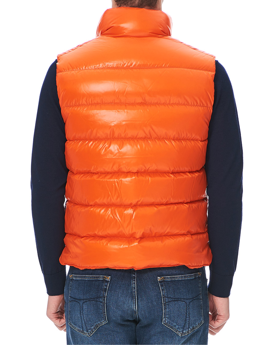 Homme | Manteaux Et Vestes | Moncler | Tib Down Gilet Orange